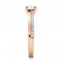 14k Rose Gold 14k Rose Gold Custom Shared Prong Diamond Engagement Ring - Side View -  100280 - Thumbnail