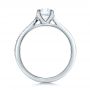  Platinum Custom Shared Prong Diamond Engagement Ring - Front View -  100280 - Thumbnail
