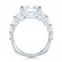 14k White Gold 14k White Gold Custom Shared Prong Diamond Engagement Ring - Front View -  102184 - Thumbnail