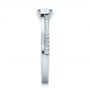  Platinum Custom Shared Prong Diamond Engagement Ring - Side View -  100280 - Thumbnail