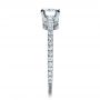  Platinum Custom Shared Prong Diamond Engagement Ring - Side View -  1160 - Thumbnail