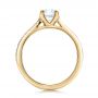 14k Yellow Gold 14k Yellow Gold Custom Shared Prong Diamond Engagement Ring - Front View -  100280 - Thumbnail