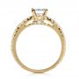 14k Yellow Gold 14k Yellow Gold Custom Shared Prong Diamond Engagement Ring - Front View -  1160 - Thumbnail