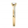 14k Yellow Gold 14k Yellow Gold Custom Shared Prong Diamond Engagement Ring - Side View -  100280 - Thumbnail