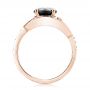 18k Rose Gold 18k Rose Gold Custom Solitaire Black Diamond Engagement Ring - Front View -  103269 - Thumbnail