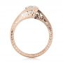18k Rose Gold 18k Rose Gold Custom Solitaire Blue Diamond Engagement Ring - Front View -  102752 - Thumbnail