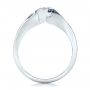  Platinum Platinum Custom Solitaire Blue Diamond Engagement Ring - Front View -  102229 - Thumbnail
