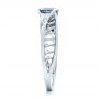  Platinum Platinum Custom Solitaire Blue Diamond Engagement Ring - Side View -  102229 - Thumbnail