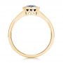 18k Yellow Gold 18k Yellow Gold Custom Solitaire Blue Sapphire Engagement Ring - Front View -  103126 - Thumbnail
