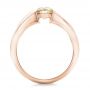 14k Rose Gold 14k Rose Gold Custom Solitaire Champagne Diamond Engagement Ring - Front View -  100618 - Thumbnail