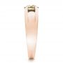 18k Rose Gold 18k Rose Gold Custom Solitaire Champagne Diamond Engagement Ring - Side View -  100618 - Thumbnail