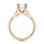 14k Rose Gold 14k Rose Gold Custom Solitaire Diamond Engagement Ring - Front View -  101899 - Thumbnail