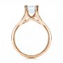 14k Rose Gold 14k Rose Gold Custom Solitaire Diamond Engagement Ring - Front View -  101899 - Thumbnail