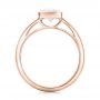 18k Rose Gold 18k Rose Gold Custom Solitaire Diamond Engagement Ring - Front View -  102029 - Thumbnail