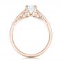 18k Rose Gold 18k Rose Gold Custom Solitaire Diamond Engagement Ring - Front View -  102074 - Thumbnail