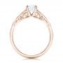 18k Rose Gold 18k Rose Gold Custom Solitaire Diamond Engagement Ring - Front View -  102074 - Thumbnail