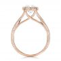 18k Rose Gold 18k Rose Gold Custom Solitaire Diamond Engagement Ring - Front View -  102152 - Thumbnail