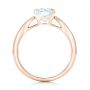 18k Rose Gold 18k Rose Gold Custom Solitaire Diamond Engagement Ring - Front View -  102535 - Thumbnail