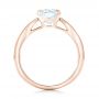 14k Rose Gold 14k Rose Gold Custom Solitaire Diamond Engagement Ring - Front View -  102535 - Thumbnail