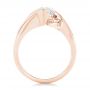 14k Rose Gold 14k Rose Gold Custom Solitaire Diamond Engagement Ring - Front View -  102744 - Thumbnail