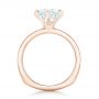 18k Rose Gold 18k Rose Gold Custom Solitaire Diamond Engagement Ring - Front View -  102831 - Thumbnail