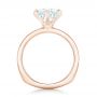 18k Rose Gold 18k Rose Gold Custom Solitaire Diamond Engagement Ring - Front View -  102831 - Thumbnail