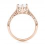 14k Rose Gold 14k Rose Gold Custom Solitaire Diamond Engagement Ring - Front View -  102952 - Thumbnail