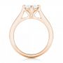 18k Rose Gold 18k Rose Gold Custom Solitaire Diamond Engagement Ring - Front View -  102954 - Thumbnail