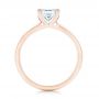 18k Rose Gold 18k Rose Gold Custom Solitaire Diamond Engagement Ring - Front View -  103096 - Thumbnail