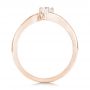 18k Rose Gold 18k Rose Gold Custom Solitaire Diamond Engagement Ring - Front View -  103144 - Thumbnail