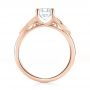 14k Rose Gold 14k Rose Gold Custom Solitaire Diamond Engagement Ring - Front View -  103224 - Thumbnail