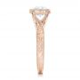 14k Rose Gold 14k Rose Gold Custom Solitaire Diamond Engagement Ring - Side View -  102152 - Thumbnail