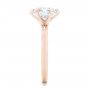 14k Rose Gold 14k Rose Gold Custom Solitaire Diamond Engagement Ring - Side View -  102831 - Thumbnail