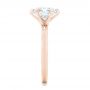 18k Rose Gold 18k Rose Gold Custom Solitaire Diamond Engagement Ring - Side View -  102831 - Thumbnail