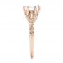 18k Rose Gold 18k Rose Gold Custom Solitaire Diamond Engagement Ring - Side View -  102952 - Thumbnail