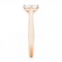 14k Rose Gold 14k Rose Gold Custom Solitaire Diamond Engagement Ring - Side View -  102954 - Thumbnail