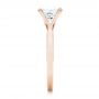 14k Rose Gold 14k Rose Gold Custom Solitaire Diamond Engagement Ring - Side View -  102965 - Thumbnail
