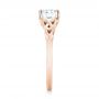 18k Rose Gold 18k Rose Gold Custom Solitaire Diamond Engagement Ring - Side View -  103224 - Thumbnail