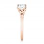 14k Rose Gold 14k Rose Gold Custom Solitaire Diamond Engagement Ring - Side View -  103224 - Thumbnail