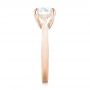14k Rose Gold 14k Rose Gold Custom Solitaire Diamond Engagement Ring - Side View -  103356 - Thumbnail