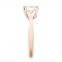 14k Rose Gold 14k Rose Gold Custom Solitaire Diamond Engagement Ring - Side View -  103356 - Thumbnail