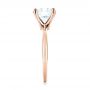 14k Rose Gold 14k Rose Gold Custom Solitaire Diamond Engagement Ring - Side View -  103636 - Thumbnail