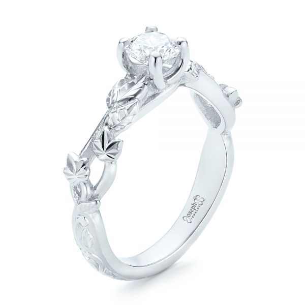 Custom Solitaire Diamond Engagement Ring - Image