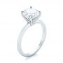 18k White Gold 18k White Gold Custom Solitaire Diamond Engagement Ring - Three-Quarter View -  103636 - Thumbnail