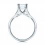 18k White Gold 18k White Gold Custom Solitaire Diamond Engagement Ring - Front View -  101899 - Thumbnail