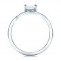 14k White Gold 14k White Gold Custom Solitaire Diamond Engagement Ring - Front View -  102011 - Thumbnail