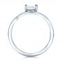  Platinum Custom Solitaire Diamond Engagement Ring - Front View -  102011 - Thumbnail
