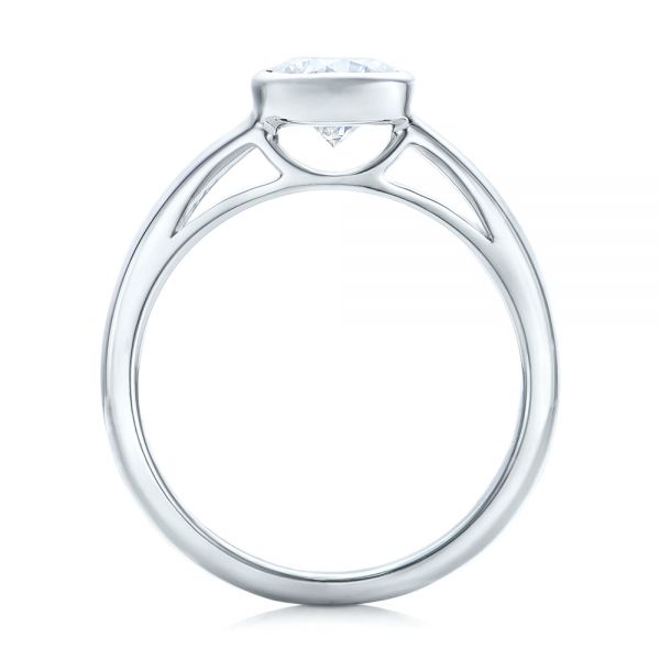  Platinum Platinum Custom Solitaire Diamond Engagement Ring - Front View -  102029