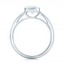 18k White Gold Custom Solitaire Diamond Engagement Ring - Front View -  102029 - Thumbnail