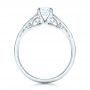 14k White Gold 14k White Gold Custom Solitaire Diamond Engagement Ring - Front View -  102074 - Thumbnail